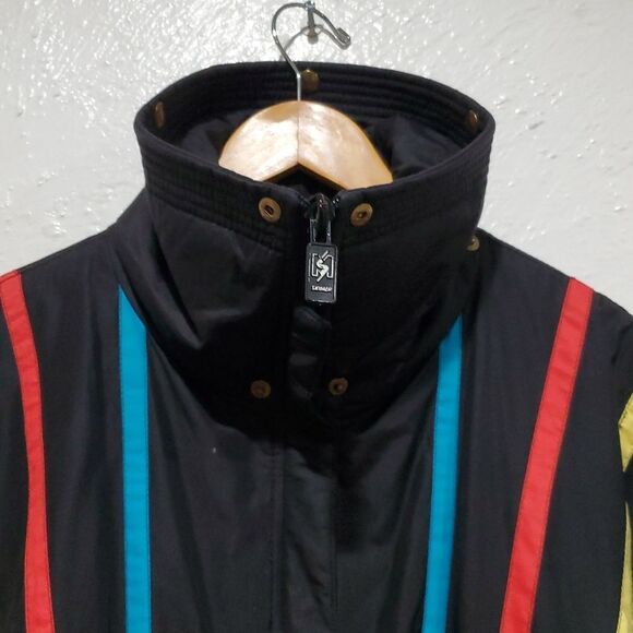 Vintage Skimer Ski Suit With Colorful Stripes - Picture 3 of 15